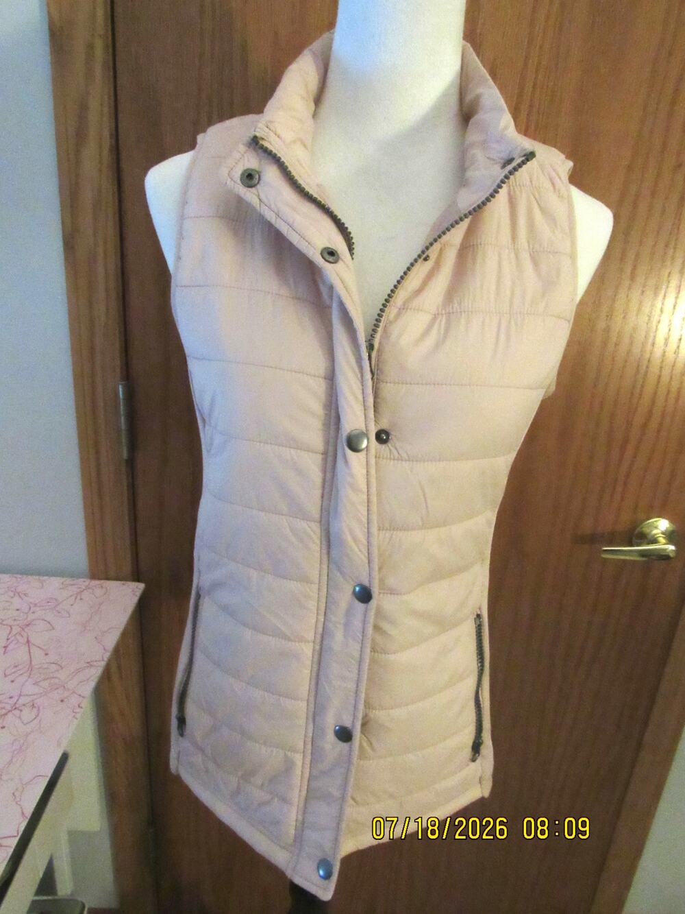 Pink Maurices Vest - Size Small